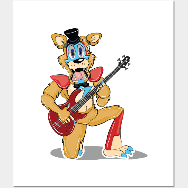 Glamrock Freddy fnaf Sb Wall Art by ArticArtac